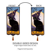 ‘Happy Halloween Black Cat’ Decorative Banner Flag