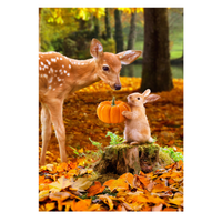 ‘Faun and Bunny’ Decorative Flag