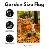 ‘Faun and Bunny’ Decorative Flag