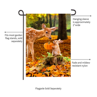 ‘Faun and Bunny’ Decorative Flag