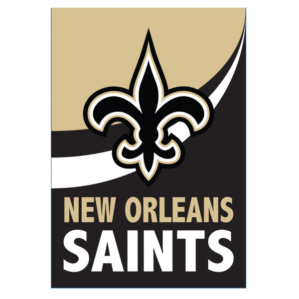 ‘New Orleans Saints Burlap’ Decorative Flag