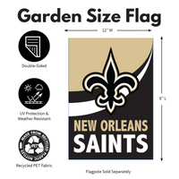 ‘New Orleans Saints Burlap’ Decorative Flag
