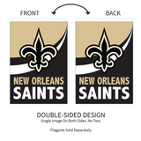‘New Orleans Saints Burlap’ Decorative Flag