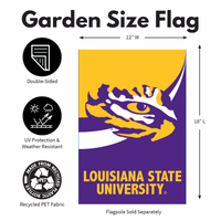 ‘Louisiana State University Burlap’ Decorative Flag