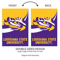 ‘Louisiana State University Burlap’ Decorative Flag