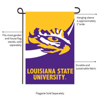 ‘Louisiana State University Burlap’ Decorative Flag