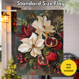 ‘Magnolia Pomegranate’ Decorative Flag