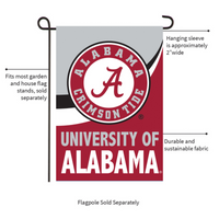 ‘University of Alabama Burlap’ Decorative Flag