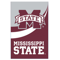 ‘Mississippi State University Burlap’ Decorative Flag
