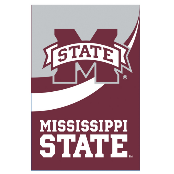 ‘Mississippi State University Burlap’ Decorative Flag