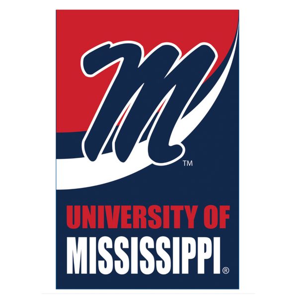 ‘University of Mississippi Burlap’ Decorative Flag