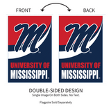 ‘University of Mississippi Burlap’ Decorative Flag