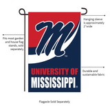 ‘University of Mississippi Burlap’ Decorative Flag