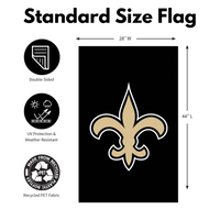 ‘New Orleans Saints Applique’ Decorative Flag