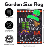 ‘Hocus Pocus Time’ Decorative Flag