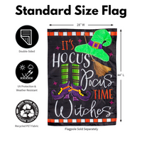 ‘Hocus Pocus Time’ Decorative Flag