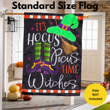 ‘Hocus Pocus Time’ Decorative Flag