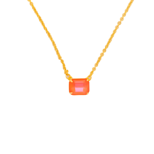 Sorrelli Octavia Single Crystal Pendant Necklace in Electric Hyacinth