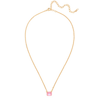 Sorrelli Octavia Single Crystal Pendant Necklace in Light Rose Delite