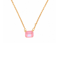 Sorrelli Octavia Single Crystal Pendant Necklace in Light Rose Delite
