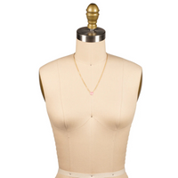 Sorrelli Octavia Single Crystal Pendant Necklace in Light Rose Delite