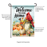 CARSON Decorative Flag, ‘Harvest Cardinal’