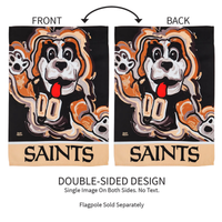 ‘New Orleans Saints, Justin Patten Dog’ Decorative Flag
