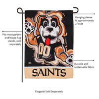 ‘New Orleans Saints, Justin Patten Dog’ Decorative Flag