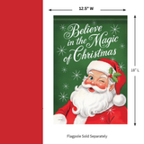 CARSON Decorative Flag, ‘Believe Santa’