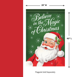 CARSON Decorative Flag, ‘Believe Santa’