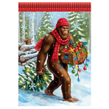 CARSON Decorative Flag, ‘Bigfoot Xmas’