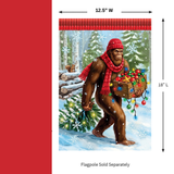 CARSON Decorative Flag, ‘Bigfoot Xmas’