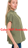 ZENANA Raised Rib Dolman Sleeve Top & Pants Sets, Assorted colors