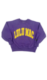 LULU MAC, Stitched Sweatshirt, Purple/Yellow