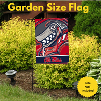 ‘University of Mississipi, Justin Patten Shark’ Decorative Flag