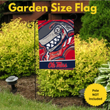 ‘University of Mississipi, Justin Patten Shark’ Decorative Flag