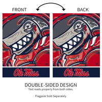‘University of Mississipi, Justin Patten Shark’ Decorative Flag