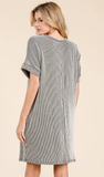 BOMBOM Effortless Comfort Dress with Pockets, Black
