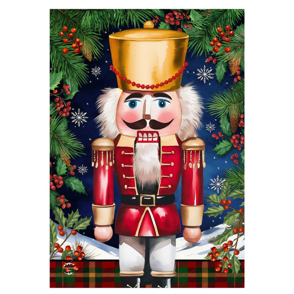 ‘Wooden Nutcracker’ Decorative Flage