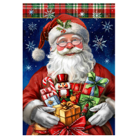 ‘Holly Jolly Santa’ Decorative Flage