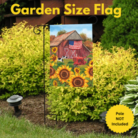 ‘Sunflower Barn Fall’ Decorative Flag