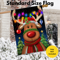‘Festive Reindeer’ Decorative Flag