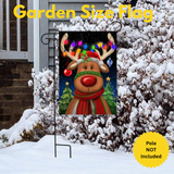 ‘Festive Reindeer’ Decorative Flag