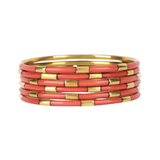 BuDha Girl, Caramel Veda Bangles, Set of 6