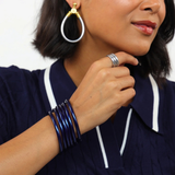 BuDha Girl, Midnight All Weather Bangle Set/3
