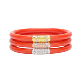 BuDha Girl, Three Kings AW Bangles Set/3 in Coral