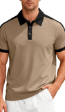 Men’s Collared Cotton Polo Shirt, Assorted Colors