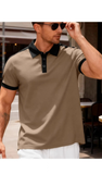 Men’s Collared Cotton Polo Shirt, Assorted Colors