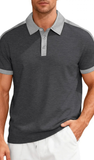 Men’s Collared Cotton Polo Shirt, Assorted Colors