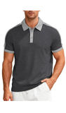 Men’s Collared Cotton Polo Shirt, Assorted Colors